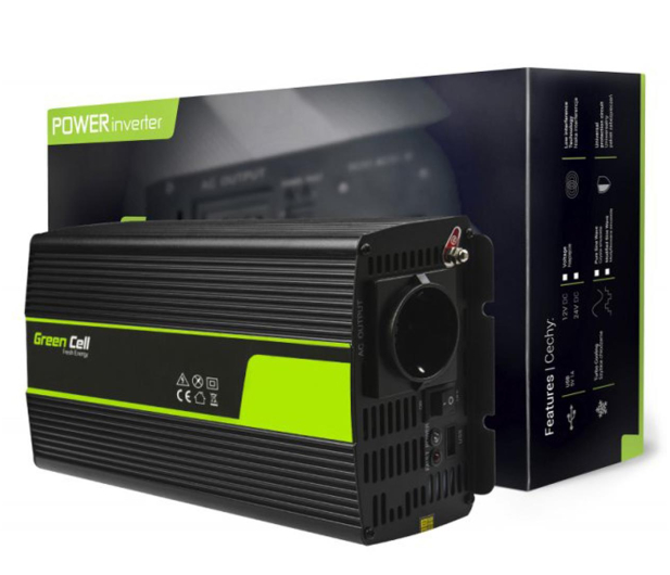 Green Cell Przetwornica napięcia 12V na 230V 1500W/3000W - 548238 - zdjęcie